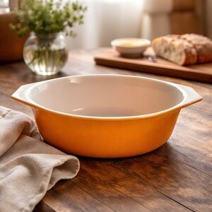 Vintage Pyrex Daisy Sunflower Casserole Dish, 1 1/2 Quart, 043 Pyrex Friendship